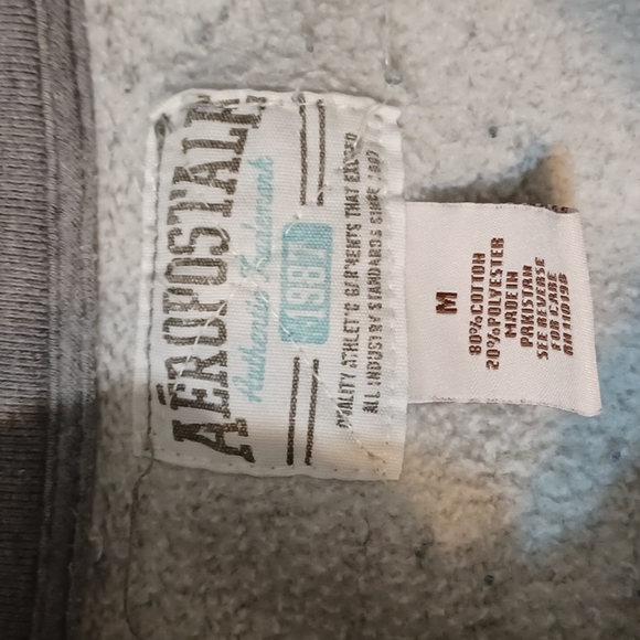 Vintage grey Authentic Brand Aeropostale 87 button up sweatshirt - Picture 3 of 10